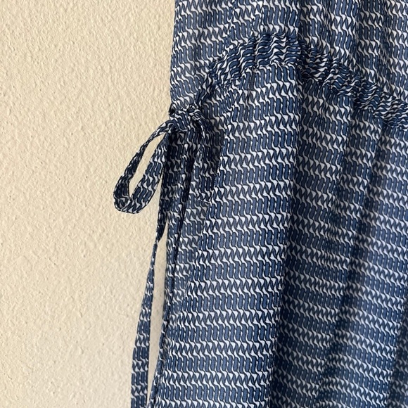 H&M Blue and White Flutter Sleeve Sundress - Picture 2 of 5